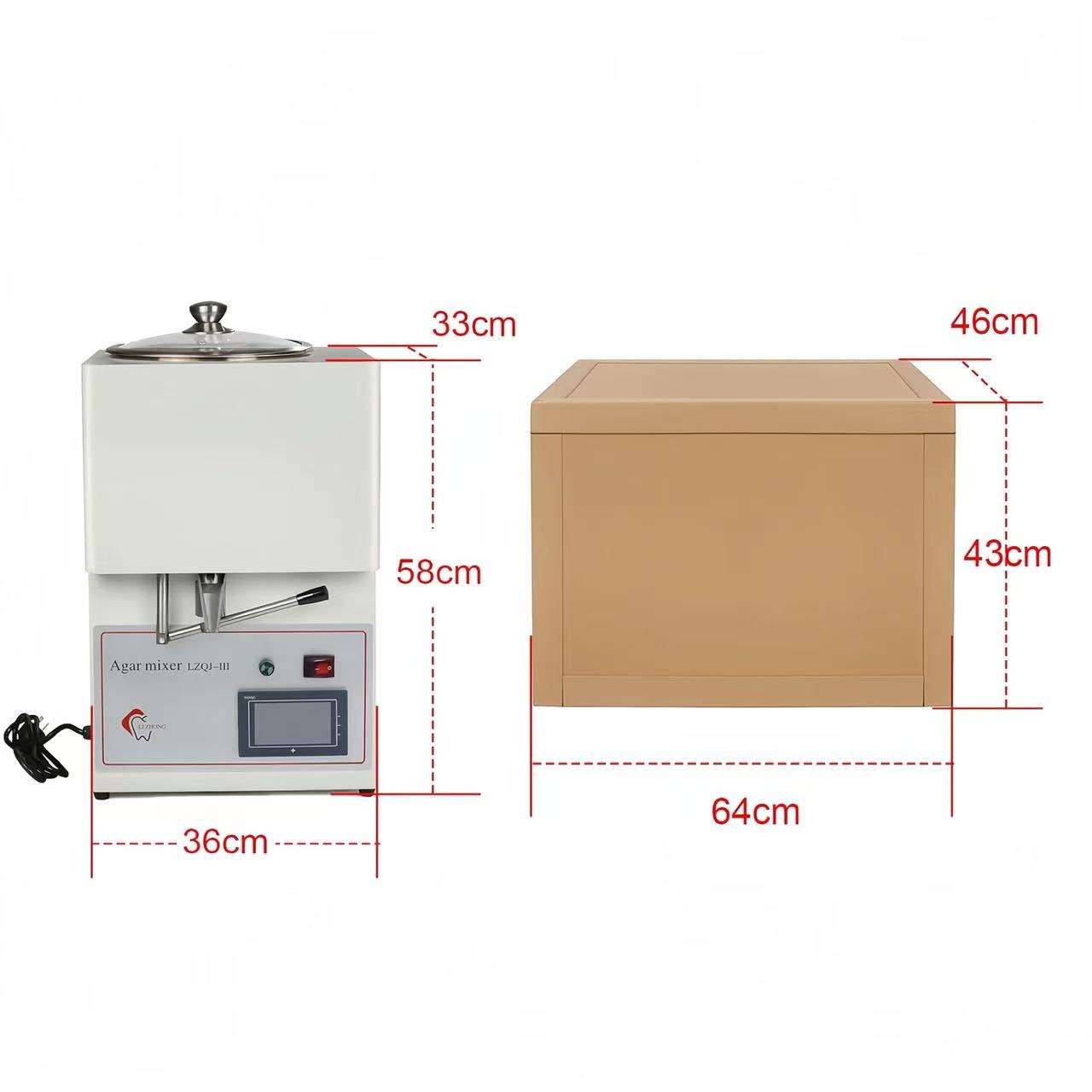 duplicating dental machine dimension