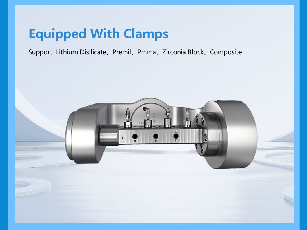 clamp for titanium abutment and CAD CAM Blocks sirona system compatibility